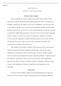 10 K Ford Motor Company.docx  OMM622  Ashford University   OMM622: Financial Decision-Making   10-K Ford Motor Company  Each year organizations send out an annual report of the company's finances and the organization's health for shareholders and th