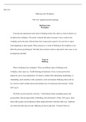 Psy 610 Week 2 assignment.docx  PSY 610  Bullying in the Workplace  PSY 610: Applied Social Psychology   Bullying in the Workplace  Everyone has experienced some form of bullying in their life, either as a kid in school or as an adult in the workplace. Th