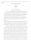 Wk11Assgn.docx (2)  IPSY 6005  Reflection: The OPD Professional  Walden University IPSY 6005  Reflection: The OPD Professional  The role of an OPD (organizational psychology and development) professional in the context of organization design and technolog