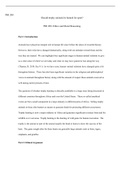 Week5 disucssion.docx    PHI 208  Should trophy animals be hunted for sport?  PHI 208: Ethics and Moral Reasoning  Part 1: Introduction  Animals have played an integral role in human life since before the dawn of recorded history. However, their roles hav