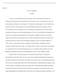 week 2 assignment.doc  CRJ 308  Week 2 Assignment  CRJ 308  There are so many different factors that can play a part in criminal behavior. There are biological, developmental, and situational factors that can play a part in criminal behavior and I will di