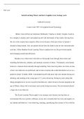 Social Learning Theory and how it applies to my teenage years.docx  PSY 610  Social Learning Theory and how it applies to my teenage years  Ashford University  Course Code: PSY 610 Applied Social Psychology  Before I moved from my hometown Richmond, Virgi