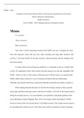 WK3Assign.docx  WMBA €“ 6030  Assignment: Final Project-Business Memo- Selecting and Using Resources and Systems  Master of Business Administration, Walden University  Course WMBA €“ 6030: Managing Business Information Systems  Memo  To: xxxxxxx   From: x