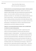 wk1assign2.docx  SOCW  6520  Master of Social Work, Walden University   SOCW  6520: Social Work  Field Education III   Identify and describe your personal professional goals and objectives within the parameters of the field education experience. My field 