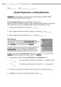 GIZMO - Chemistry Limiting Reactants