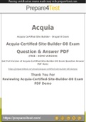 Acquia-Certified-Site-Builder-D8 Exam - Easy to Pass Just Follow The Instructions - 100% Working