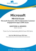 Microsoft MB-910 Dumps - Prepare Yourself For MB-910 Exam