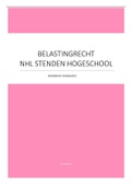 Aantekeningen Belastingrecht NHL Stenden Hogeschool