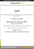 C_CPE_12 Exam - Easy to Pass Just Follow The Instructions - 100% Working