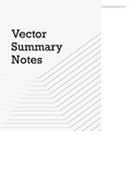 Summary Vector Notes