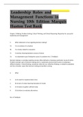  Leadership  Roles  and  Management  Functions  in  Nursing  10th  Edition  Marquis  Huston Test Bank