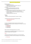 NUR 321 VCE #5 Fluid and Electrolyte Balance