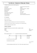 chemistry comprehensive exam review