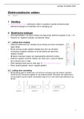 Samenvatting van H1 deel 1 - Elektrostatische velden - UGent - Ind. Ing. - L. Dupré