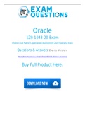 1Z0-1043-20 Dumps PDF [2021] 100% Accurate Oracle 1Z0-1043-20 Exam Questions