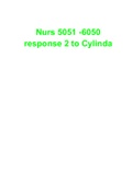 Nurs 5051 -6050 response 2 to Cylinda