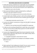 PSY 55 | 3 HESI MENTAL HEALTH RN PSYCH 55 QUESTIONS and ANSWERS.