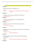 BSC 2346 HUMAN ANATOMY AND PHYSIOLOGY MODULE 8 QUIZ (VERSION-1) / BSC2346 HUMAN ANATOMY AND PHYSIOLOGY MODULE 8 QUIZ (VERSION-1) (LATEST 2021) | VERIFIED ANSWERS, 100 % CORRECT | RASMUSSEN COLLEGE 