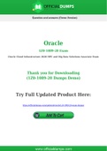 1Z0-1089-20 Dumps - Pass with Latest Oracle 1Z0-1089-20 Exam Dumps