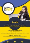 Acquia-Certified-Site-Builder-D8 Dumps - Accurate Acquia-Certified-Site-Builder-D8 Exam Questions - 100% Passing Guarantee