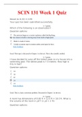 SCIN 131 Week 1 Quiz / SCIN131 Week 1 Quiz: American Military University | Score: 85 / 100 (85%) | Latest 2021