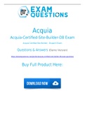 Acquia-Certified-Site-Builder-D8 Dumps PDF [2021] 100% Accurate Acquia-Certified-Site-Builder-D8 Exam Questions