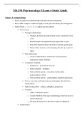 Chamberlain College of Nursing (NR 291) Exam Study Guide