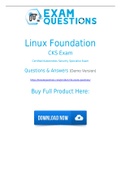 Linux Foundation CKS Dumps [2021] Real CKS Exam Questions And Accurate Answers