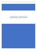 Schriftelijk juridisch betoog cijfer 8!