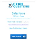 CPQ-201 Dumps PDF [2021] 100% Accurate Salesforce CPQ-201 Exam Questions