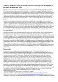 History A-level coursework example for Assess the significance of the role of wider processes in reducing racial discrimination in the USA in the years 1874 - 1974