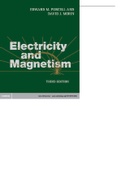 ELECTRICITY AND MAGNETISM BY PURCELL AND MORIN