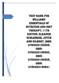 Test Bank (Downloadable Files) for Williams Essentials of Nutrition and Diet Therapy, 11th Edition, Eleanor