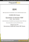 IBM Certified Administrator Certification - Prepare4test provides C1000-091 Dumps