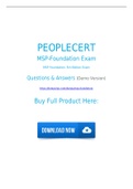 PEOPLECERT MSP-Foundation Dumps Questions and Answers to Pass MSP-Foundation Exam in First Try