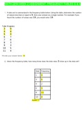 MATH 225N WEEK 2 ASSIGNMENT FREQUENCY TABLES Q & A:LATEST 2021 | CHAMBERLAIN COLLEGE OF NURSING