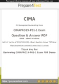 CIMA Professional Qualification Certification - Prepare4test provides CIMAPRO19-P01-1 Dumps