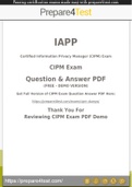 Prepare4test CIPM Dumps - 3 Easy Steps To Pass