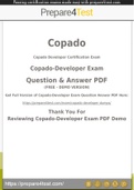 Copado Certified Developer Certification - Prepare4test provides Copado-Developer Dumps