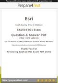 ArcGIS Desktop Entry Certification - Prepare4test provides EADE19-001 Dumps