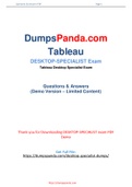 Tableau Desktop-Specialist Dumps - Confirmed Success In Actual Desktop-Specialist Exam Questions