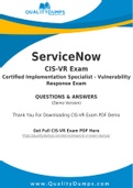 ServiceNow CIS-VR Dumps - Prepare Yourself For CIS-VR Exam