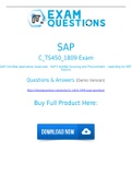 C_TS450_1809 Dumps [2021] Prepare Your Exam with Real C_TS450_1809 Exam Questions