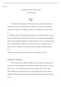 Assignment  1  Business  430.docx    BUS-430  Assignment #1 Quick Trip Case Study  Strayer University  Quick Trip  The Quick Trip was founded in 1958 by Chester Cadieux and Burt Holmes. Chester worked as both CEO and president until his son Chet took over