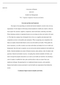 HCS325  Wk3  Outcome  and  Quality.docx  HCS/325  University of Phoenix   HCS/325:   Health Care Management   Wk 3 - Signature Assignment: Outcomes and Quality  External and Internal Standards  The impact of incorporating an external and internal standard