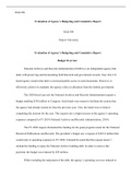 Evaluation  of  the  Agency      s  Budgeting  and  Cumulative  Report.docx  PAD 599  Evaluation of Agencys Budgeting and Cumulative Report  PAD 599  Strayer University  Evaluation of Agencys Budgeting and Cumulative Report  Budget Overview  National Arch