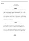 MHA  505  Assignment  II.docx  MHA/505  SWOTT Analysis University of Phoenix  Systems Thinking in Health Care Environments MHA/505  Introduction  The Ward Group, Inc. is a Mental Health Agency that provides the finest Outpatient Behavioral Health Care in 