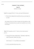 SOC100  Assignment  3  Template    1  .docx  SOC100  Assignment 3: Using a Sociological   Approach  Introduction to Sociology  Learn (Write a paragraph of at least 5 to 7 sentences answering the following questions.)  ï‚·What were the key findings from th