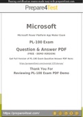 Microsoft Power Platform App Maker Associate Certification - Prepare4test provides PL-100 Dumps