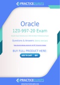Oracle 1Z0-997-20 Dumps - The Best Way To Succeed in Your 1Z0-997-20 Exam